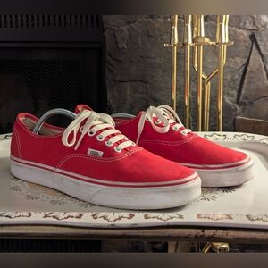 Men's Vans Authentic Red/True White